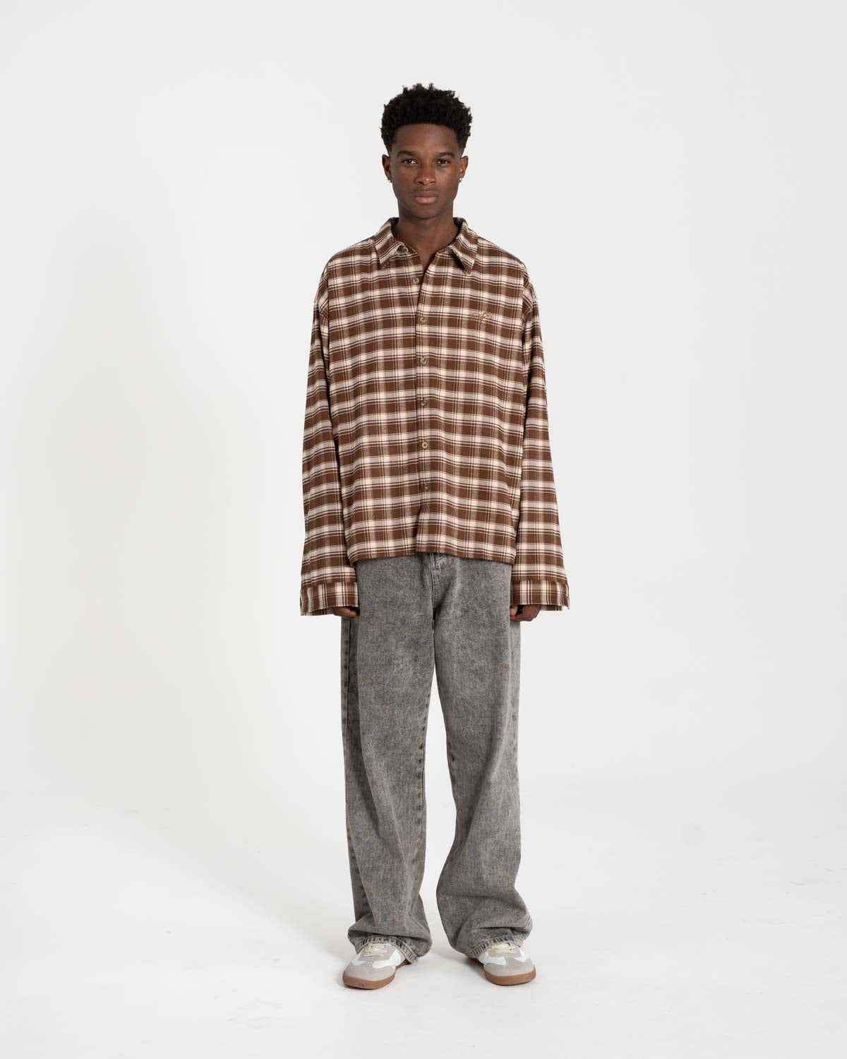 Ternet Flannel Shirt Brown